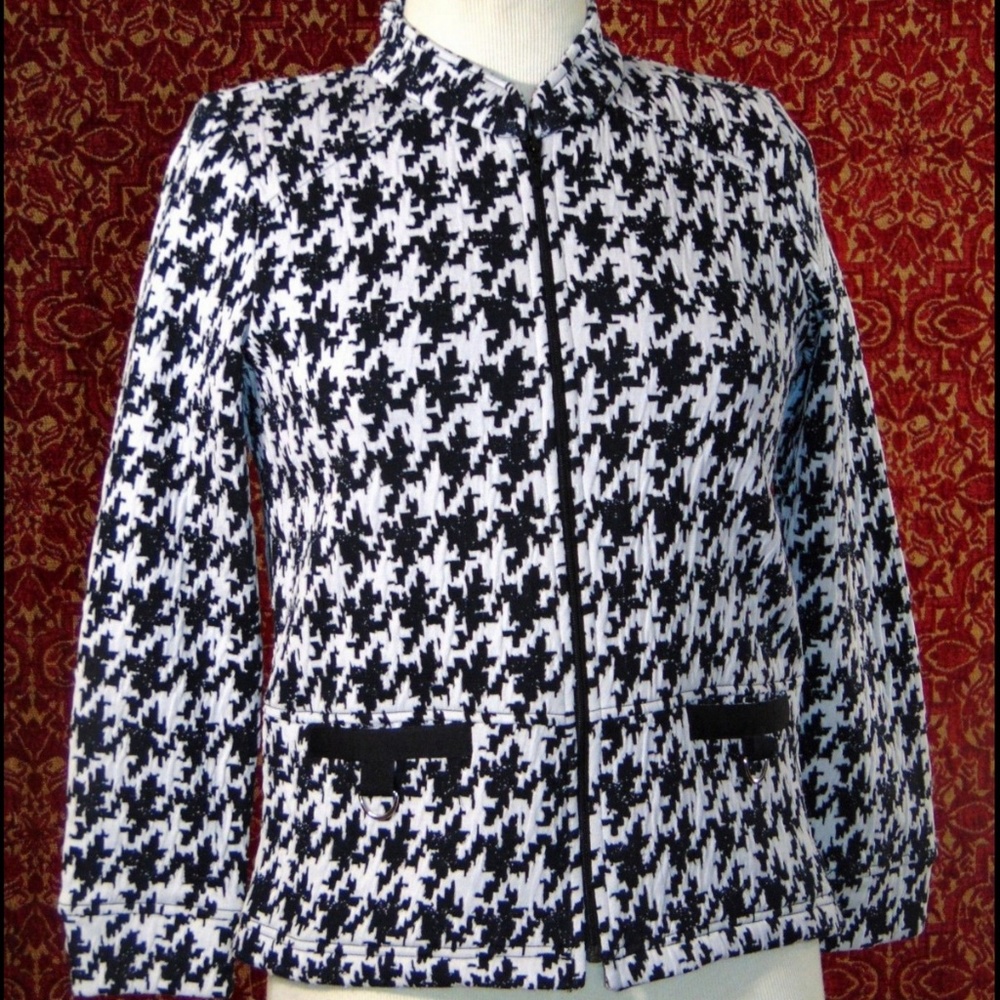 RAFAEL SPORT herringbone zip front jacket PS✨